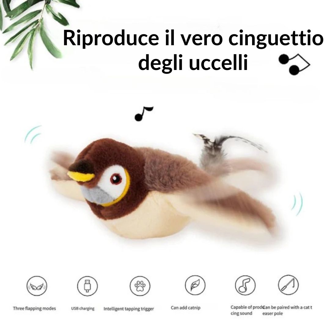 HoverBird® - Giocattolo per gatti a forma di uccellino svolazzante